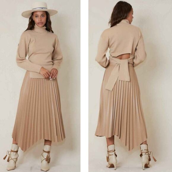 Jonathan Simkhai Eleanor Tie Back Sweater XS NEW - Picture 1 of 13